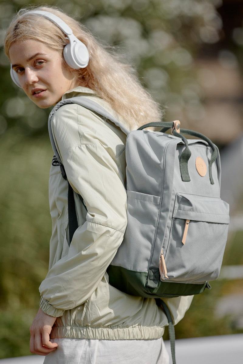 Himawari Waterproof Canvas Backpack Bag with Side Pockets - Three Mad Hatters Mercantile 