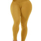 Corset Waist Buttery Soft leggings Body Shaper Leggings Mustard S 