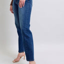 Judy Blue Side Seam Detail Straight Jeans with Pockets