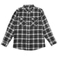 Checker Plaid Flannel Long Sleeve Mens Long Sleeve Shirt YELLOW BROWN 2XL 