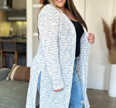 Double Take Open Front Longline Cardigan