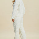 Double Take Textured Long Sleeve Top and Pants Set