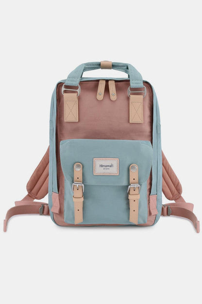 Himawari Contrast Waterproof Nylon Backpack Bag - Three Mad Hatters Mercantile 