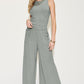 Basic Bae Full Size Ribbed Tank and Wide Leg Pants Set Womens Pant Set   