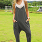 Double Take Full Size Sleeveless V-Neck Pocketed Jumpsuit Womens Overalls   