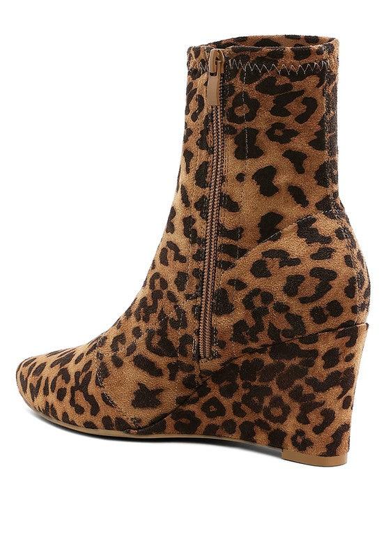 Yara Microfiber Wedge Sock Boots - Three Mad Hatters Mercantile 
