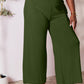 Double Take Full Size Smocked Wide Waistband Wide Leg Pants Womens Lounge Pants   