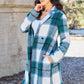 Double Take Plaid Button Up Lapel Collar Coat Womens Plaid Lapel Collar Coat