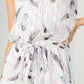 Textured Chiffon Ruffled Dress Womens Mini Dress   