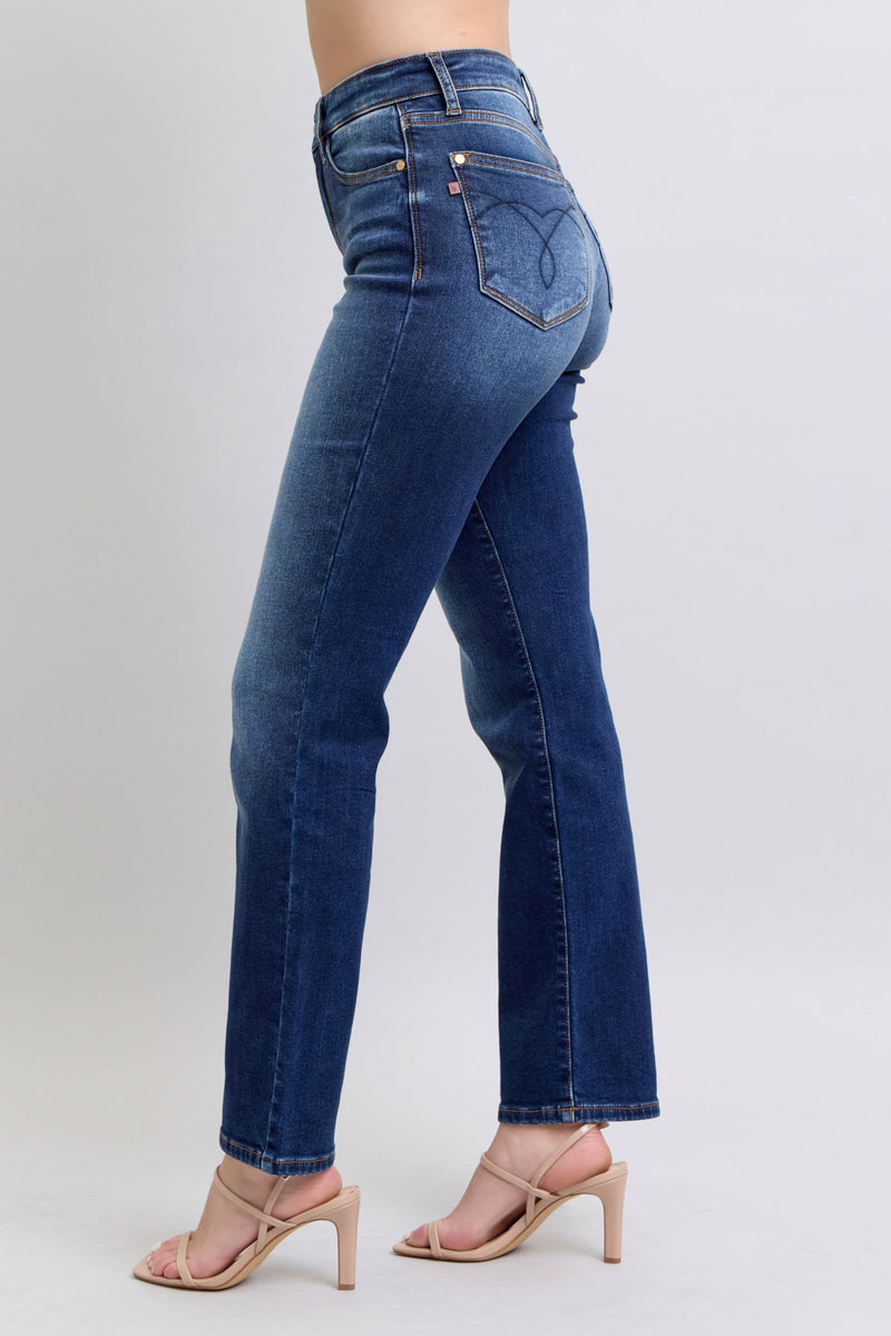 Judy Blue Washed Straight Leg Jeans with Pockets Womens Jeans