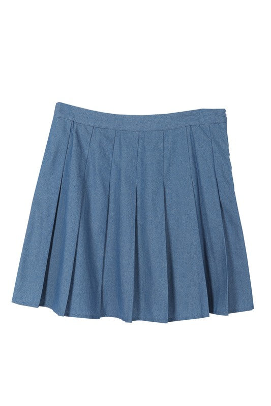 High waisted blue tennis skirt Tennis Skirt   