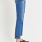 RISEN Full Size Tummy Control High Rise Crop Bootcut Jeans    