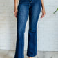 Mavis High Rise Side Seam Detail Flare Jeans Womens Flare Leg Jeans   