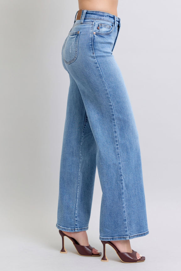 Judy Blue Wide Leg Jeans with Pockets Womens Jeans