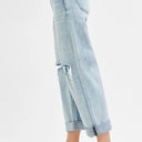 RISEN Mid Rise Fit Boyfriend Jeans with Cuff