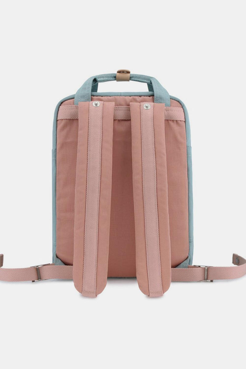 Himawari Contrast Waterproof Nylon Backpack Bag - Three Mad Hatters Mercantile 