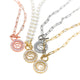 Paperclip Chain Radiant Initial Necklace PREORDER - Wholesale The Sis Kiss 