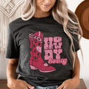 Howdy Honey XOXO Boots Valentines Graphic Tee