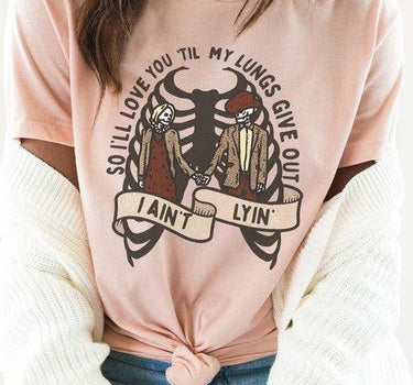 Love You Til My Lungs Give Out Graphic Tee