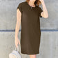 Basic Bae Full Size Round Neck Short Sleeve Dress with Pockets Womens Dresses   