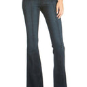 Mid-Rise Flared Jeans with Front Seam Detail