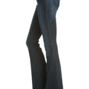 Mid-Rise Flared Jeans with Front Seam Detail