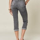 Judy Blue Button Fly High Waist Cuffed Capris