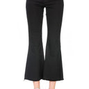 Mid-Rise Crop Flare Leg Denim Ankle Jeans pants