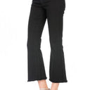 Mid-Rise Crop Flare Leg Denim Ankle Jeans pants