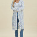 Double Take Open Front Longline Cardigan