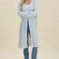 Double Take Open Front Longline Cardigan Cardigan