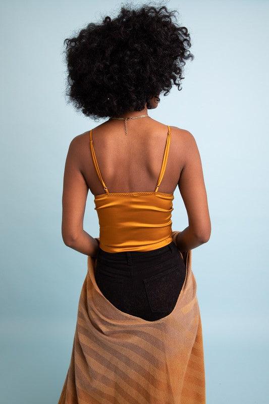 Longline Satin Top - Three Mad Hatters Mercantile 