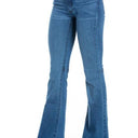 Mid Rise Flare Bell Bottom Denim Jeans
