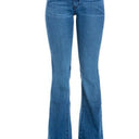 Mid Rise Flare Bell Bottom Denim Jeans