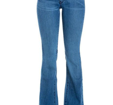 Mid Rise Flare Bell Bottom Denim Jeans