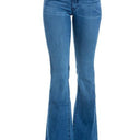 Mid Rise Flare Bell Bottom Denim Jeans