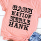 Retro Country Singer Graphic Tee  Heather Sunset S 