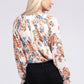 Floral chiffon blouse Womens Blouse   