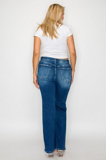 Bytos High Rise Bootcut Jeans with Pockets
