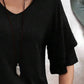 V-Neck Half Sleeve Blouse Womens Tops   