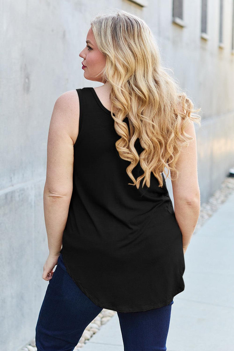 Basic Bae Full Size Round Neck Tank - Three Mad Hatters Mercantile 