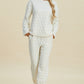 Double Take Textured Long Sleeve Top and Pants Set Lounge Set