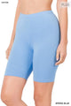 Plus Premium Cotton Biker Shorts - Three Mad Hatters Mercantile 