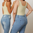 Basic Bae Square Neck Sleeveless Bodysuit