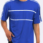 ROUND NECK TAPE STRIPE TSHIRT Mens T-shirt SKY S 