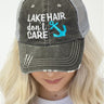 Lake Hair Don't Care Anchor Trucker Hat