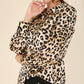 Satin leopard blouse    