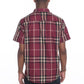 Weiv Men's Casual Short Sleeve Checker Shirts Mens Short Sleeve Shirt   