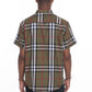 Weiv Men's Casual Short Sleeve Checker Shirts Mens Short Sleeve Shirt   