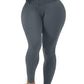 Corset Waist Buttery Soft leggings Body Shaper Leggings Grey S 